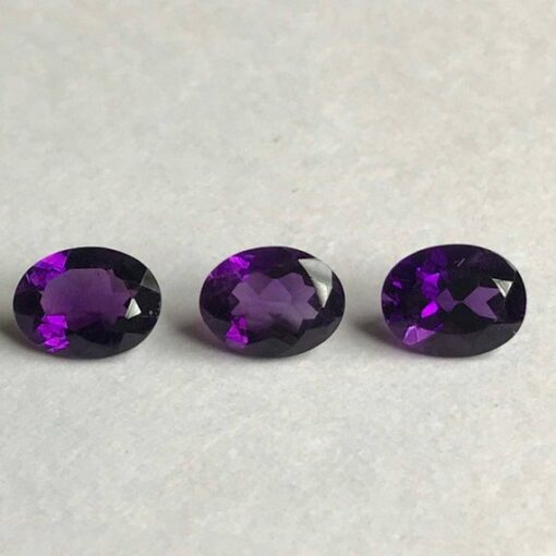 8x10mm african amethyst oval cut