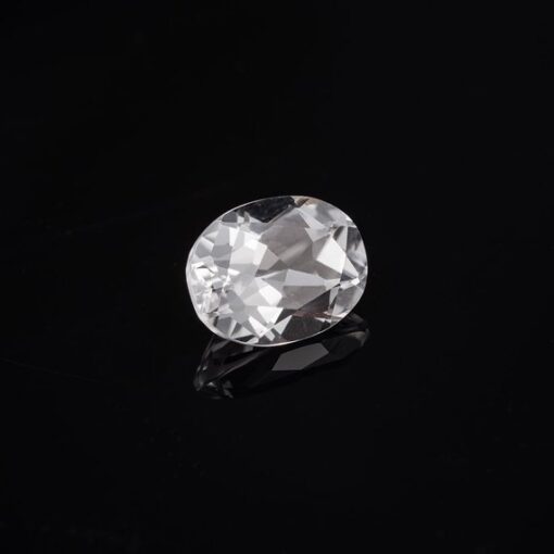 8x10mm white topaz oval cut