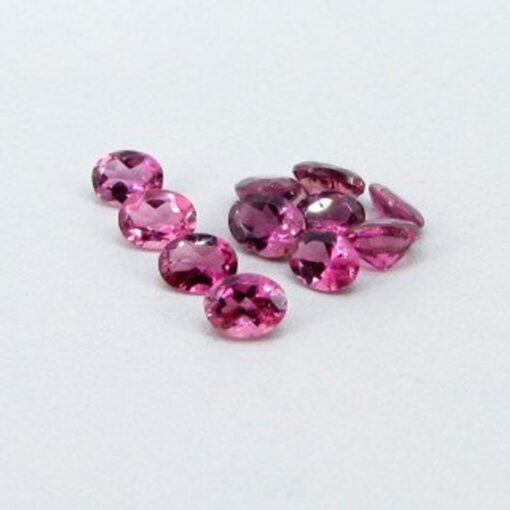 8x10mm pink tourmaline oval cut