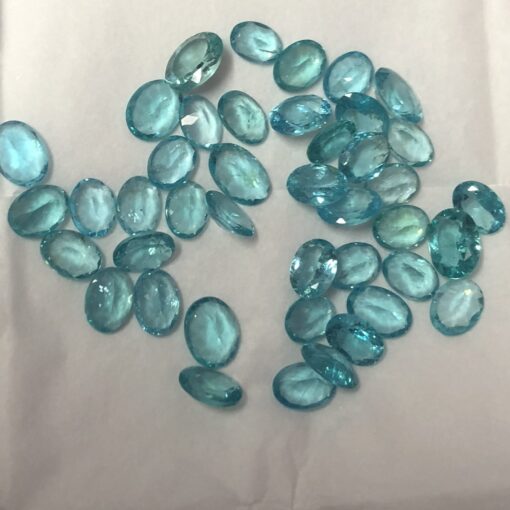 8x10mm blue apatite oval cut