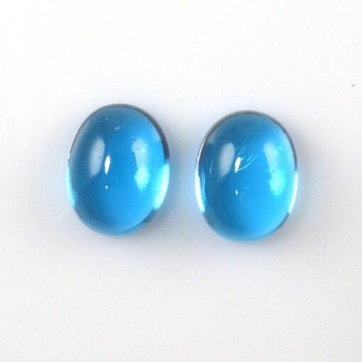 8x10mm swiss blue topaz oval