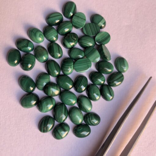 10x12mm malachite oval