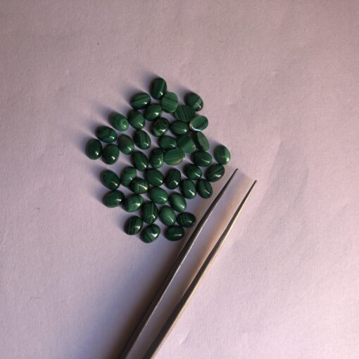 7x5mm malachite oval