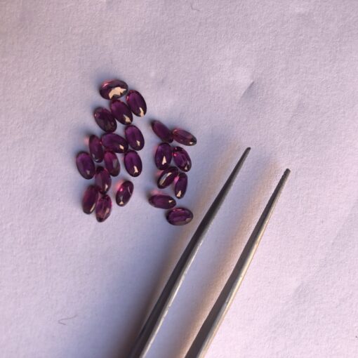 5x4mm rhodolite garnet oval cut