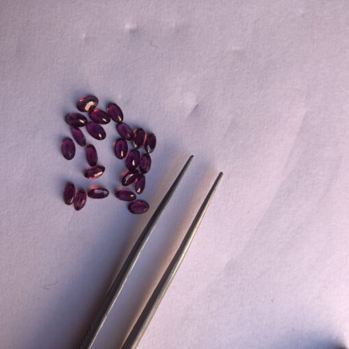 5x3mm rhodolite garnet oval cut