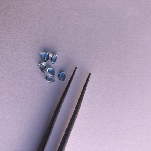 5x4mm swiss blue topaz oval cut