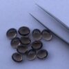 8x10mm Natural Smoky Quartz Smooth Oval Cabochon