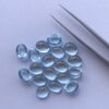 7x9mm Natural Sky Blue Topaz Oval Cabochon