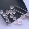 8x10mm Natural Rose Quartz Smooth Oval Cabochon