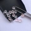 6x8mm Natural Rose Quartz Smooth Oval Cabochon