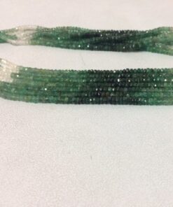 emerald faceted beads