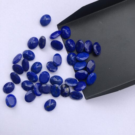 8x6mm Natural Lapis Lazuli Faceted Oval Cut Gemstone