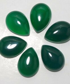 10x12mm green onyx pear