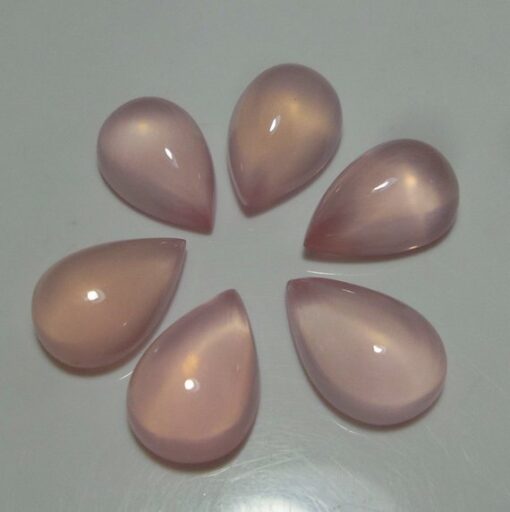 10x12mm rose quartz pear