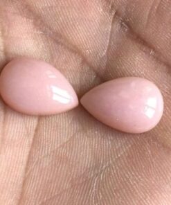 14x10mm Natural Pink Opal Smooth Pear Cabochon