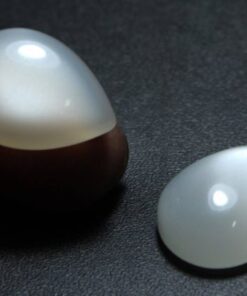 14x10mm Natural White Moonstone Smooth Pear Cabochon