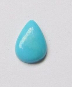 14x10mm Natural Sleeping Beauty Turquoise Smooth Pear Cabochon