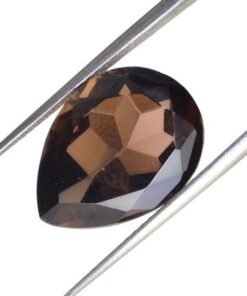 10x14mm smoky quartz pear cut