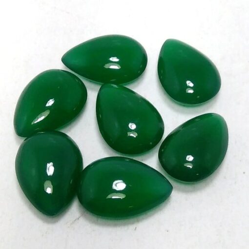 10x14mm green onyx pear