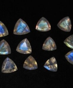 4mm rainbow moonstone trillion cut