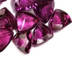 4mm rhodolite garnet trillion cut