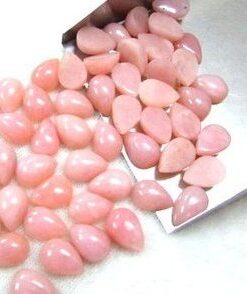 3x4mm Natural Pink Opal Smooth Pear Cabochon