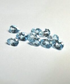 4x3mm sky blue topaz pear cut