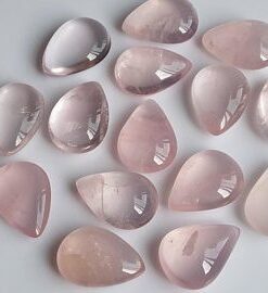 4x3mm rose quartz pear