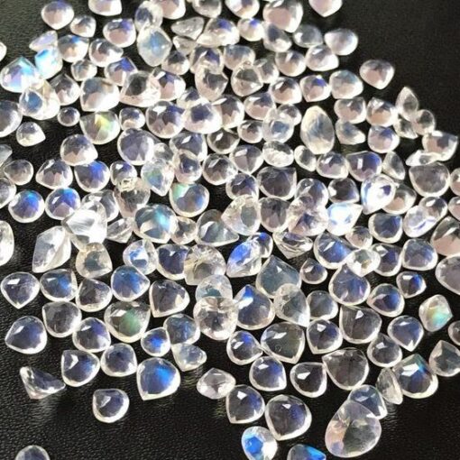 5mm rainbow moonstone heart cut