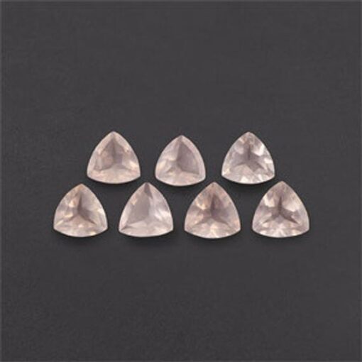 5mm rose quartz trillion cut