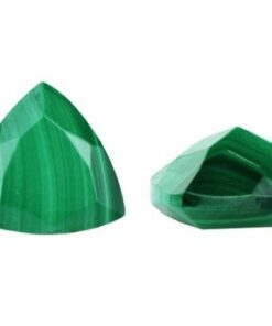 5mm malachite trillion cut