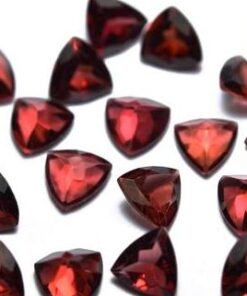 5mm red garnet trillion cut