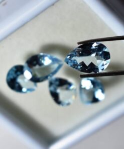 5x3mm sky blue topaz pear cut