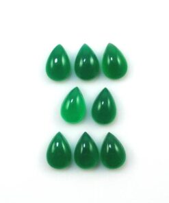 5x3mm green onyx pear