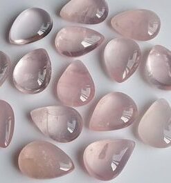 5x4mm rose quartz pear