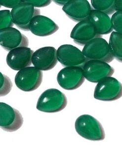 5x4mm green onyx pear