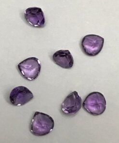 6mm amethyst heart cut