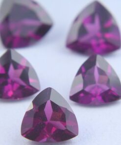 6mm rhodolite garnet trillion cut