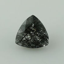 6mm black rutile trillion cut