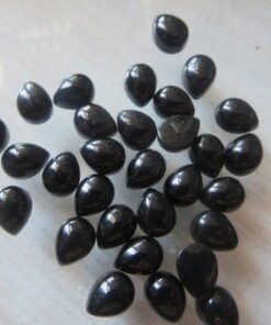 6x4mm black spinel pear