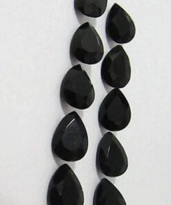 6x4mm black spinel pear cut