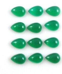 6x4mm green onyx pear