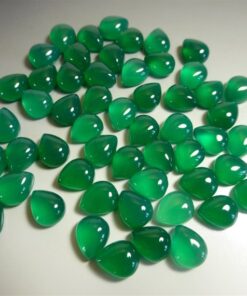 6x8mm green onyx pear