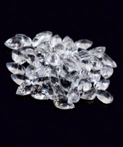 6x8mm crystal quartz pear cut