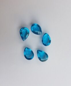 6x8mm swiss blue topaz pear