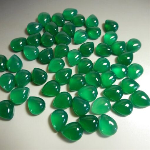 6x8mm green onyx pear