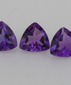 7mm african amethyst trillion cut