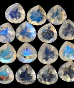 7mm rainbow moonstone heart cut