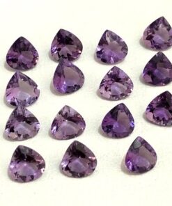 7mm amethyst heart cut