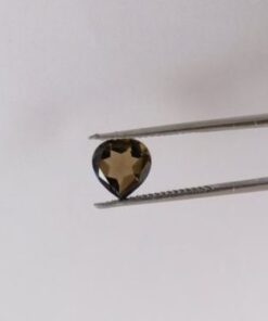 7mm smoky quartz heart cut